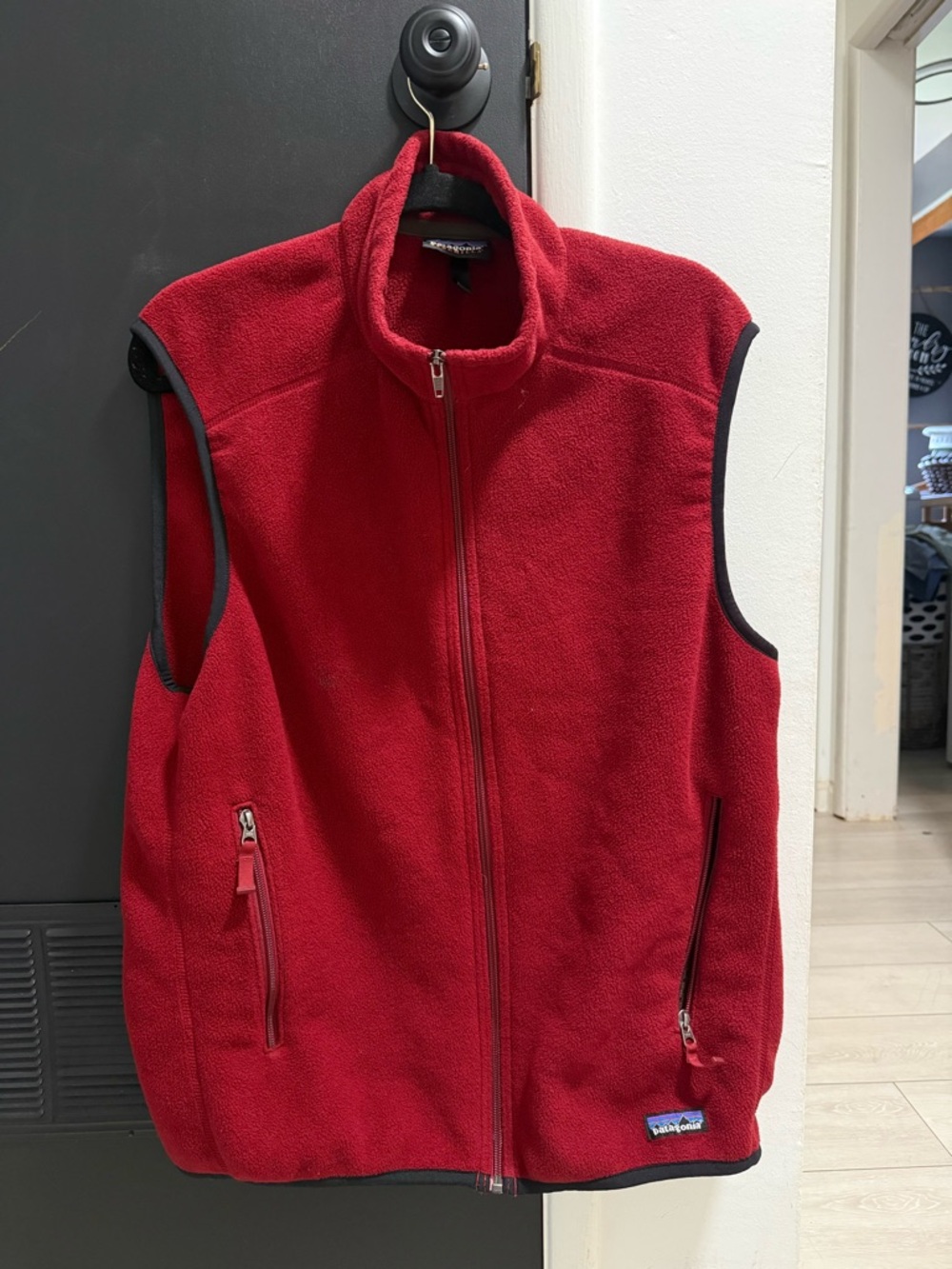 Patagonia Red Fleece Full-Zip Vest